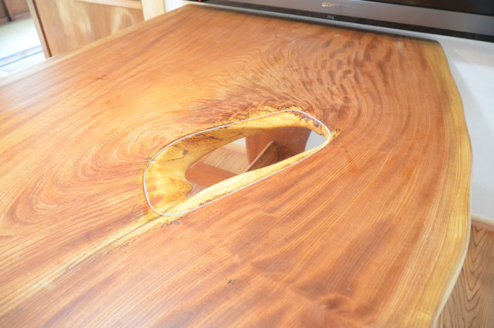 3000円 品多く 材木店が一枚板で作成しました 一部穴補修ありです